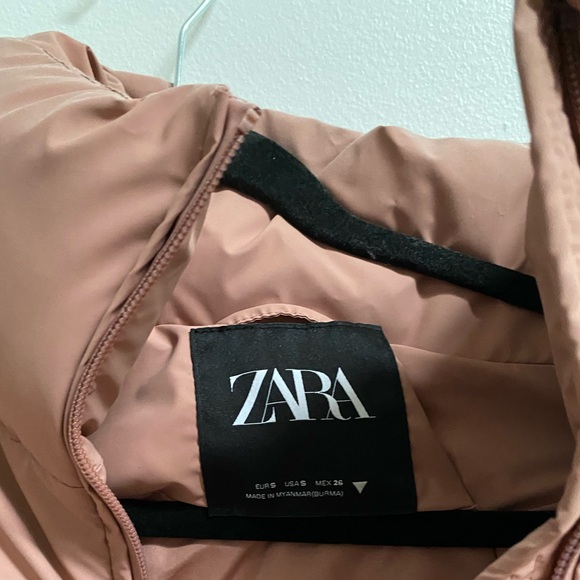 Zara Cropped Puffer Jacket S - Picture 9 of 11